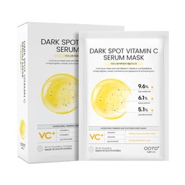 OOTD Mascarilla Hidratante Revitalizante Con Vitamina C (10 Unidades) - Mascarilla Facial Coreana Para Un Tono De Piel Uniforme Y Radiante.           