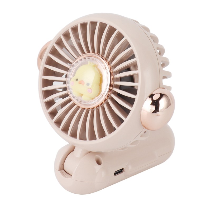 Foldable Mini Fan Cute Lightweight 900mAh Adjustable Low Noise Handheld