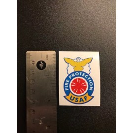 USAF Fire Protection Fire Chief Badge Small Decal
