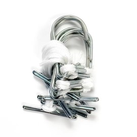 KEARING 36 PCS Pattern Hooks for Sewing Pattern Storage – Professional Hardened Steel Hooks with T-Bar and Nylon Cord for Securing and Hanging Patterns