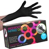 FRAMAR Black Nitrile Gloves Small – Black Disposable Gloves Small,