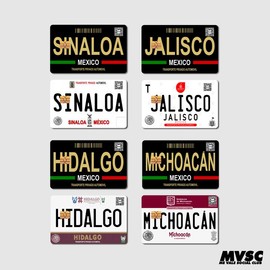 Card Stickers - Mexico Placas (Mexican License Plate) - For Debit, Credit and other cards:_AGUASCALIENTES