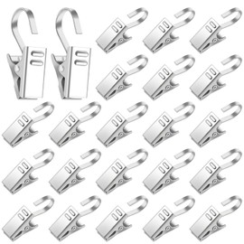 Votoko Pack of 100 Curtain Clips Metal Curtain Clips Curtain Clips for Curtains Photos Hanging Shower Curtains