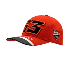 Valentino Rossi Men's Ducati Bagnaia Medium Peaked Cap, Red, One Size EU