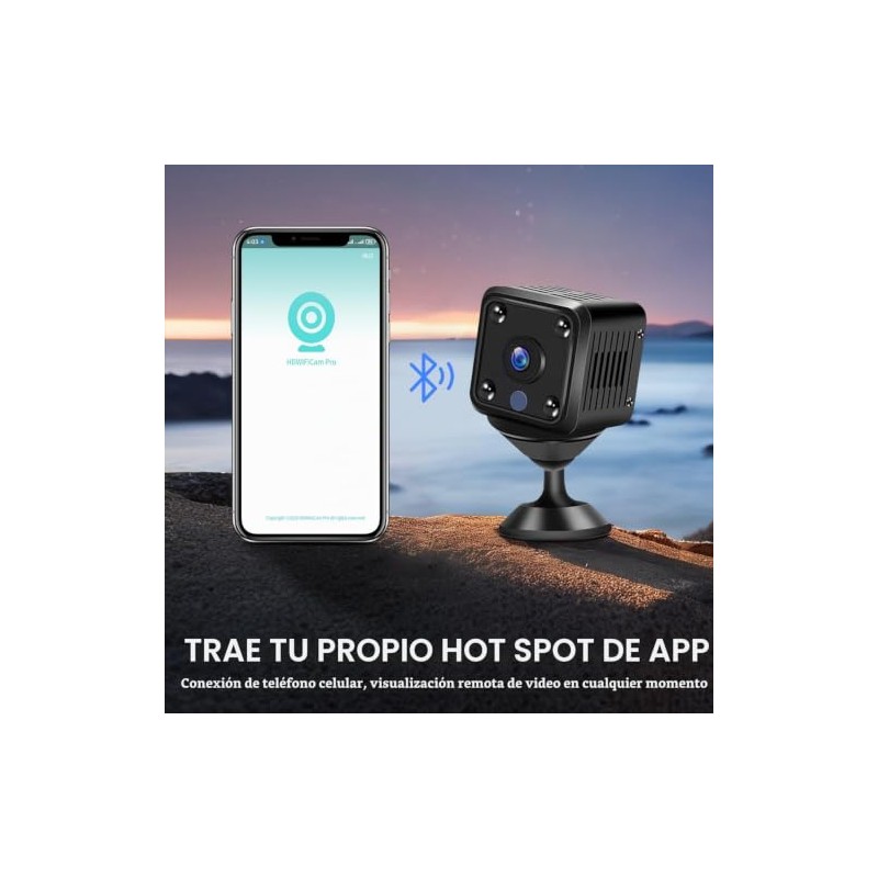 Mini Camara Espia WiFi Oculta, Cámara de Seguridad 1080P HD
