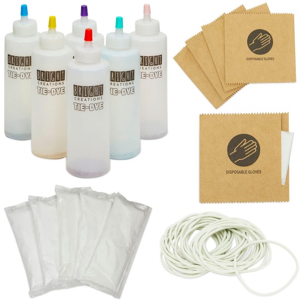 Bright Creations Soda Ash Tie Dye Kit with 6 Colors,