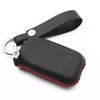 WFMJ Leather Smart 4 Buttons Key Fob Case Cover Chain