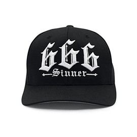 666 Sinner Black Cap S/M