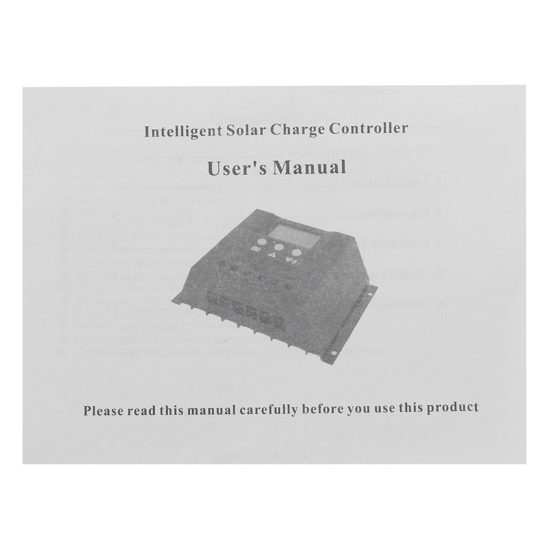 12V 24V 40A Solar Charge Discharge Controller LCD Display PWM