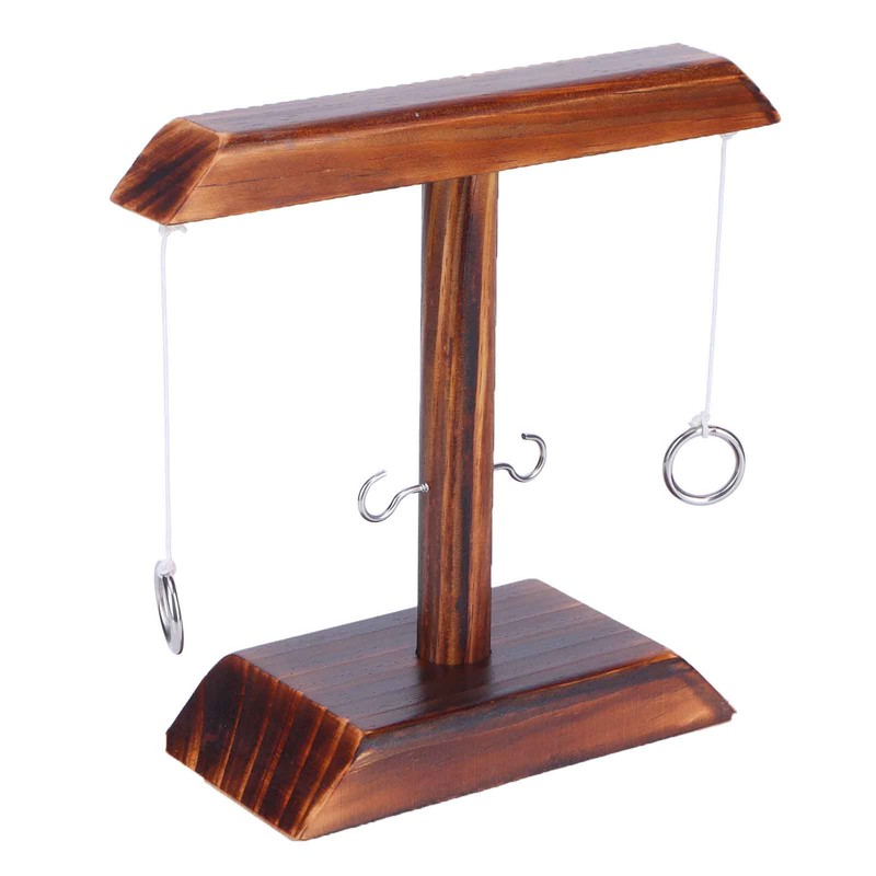 Throwing Game Set Wooden Hook Shot Toy Interactive Games for