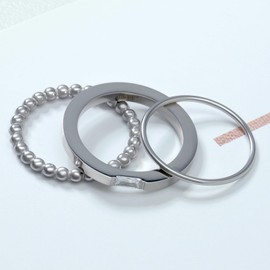 Joacii 18K Gold Plated Square Cubic Zircon Stackable Rings Statement Band Ring That Will Not Tarnish Sets for Women Comfort Fit Size 6 to 10, Stainless Steel, Cubic Zirconia