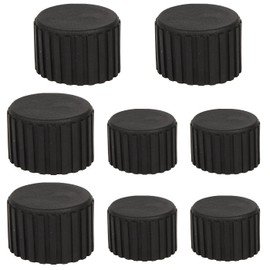 SquEqu 8 Pack Weight Bench End Caps Replacement Exercise Steppers Foot Tips Rubber Covers Floor Protector for Stair Stepper Elliptical Machine Recumbent Bike Recumbent Exercise Bike Stationary Bike