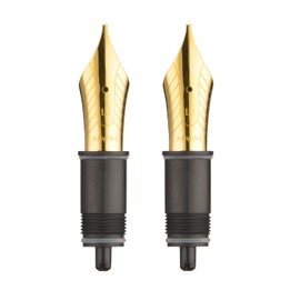Asvine - Set of 2 8 Replacement Nibs - 1.1 Nib Nib Tip Compatible with All 8 Nibs Fountain Pens (C2000 & C80), Gold