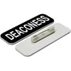 Deaconess 1 x 3" Name Tag, Black (10 Pack)
