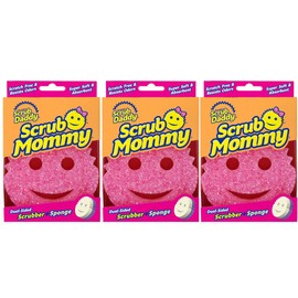 Scrub Daddy Modelo Scrub Mommy Fibra+Esponja Paquete de 3 Pzas