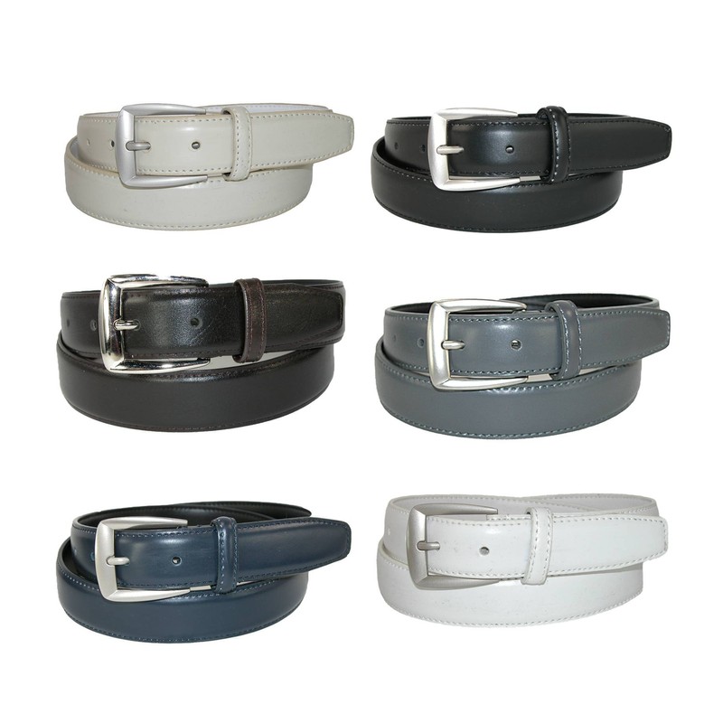 CTM® Big & Tall Cotton Adjustable Belt with Nickel Buckle,