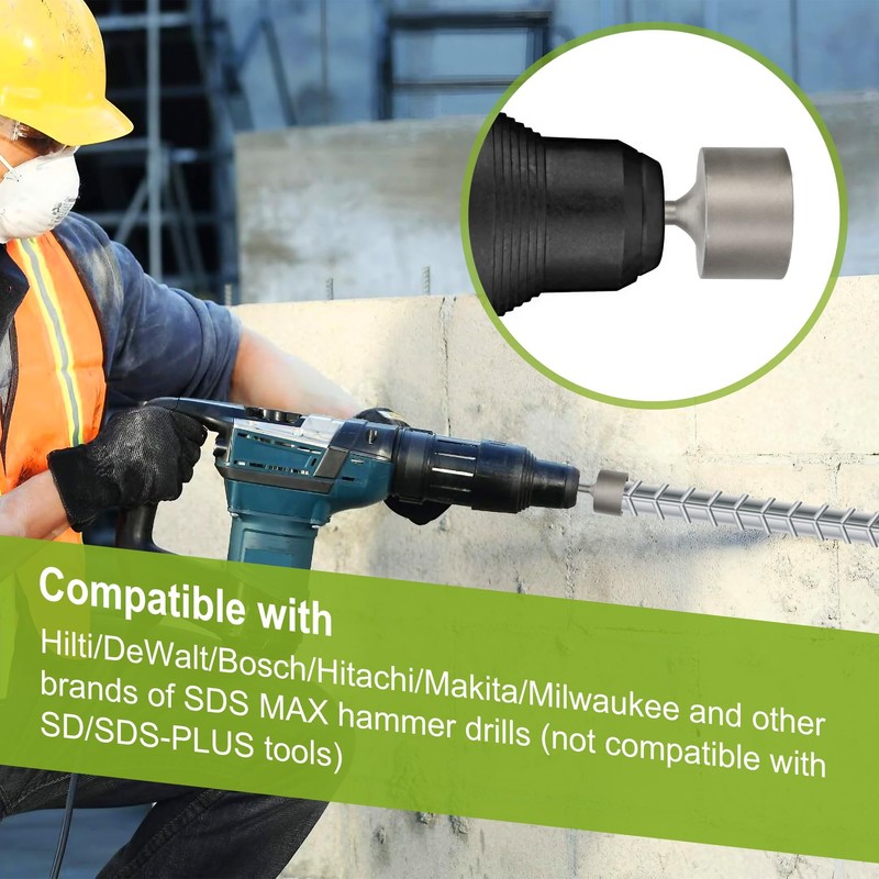 Werhoo SDS Max T-Post Driver and Hammer Drill Capability -