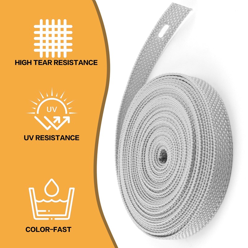 6 m Roller Shutter Strap 14 mm Grey Polypropylene Durable