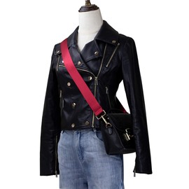 Allzedream Wide Purse Strap Replacement Crossbody Shoulder Bag Adjustable (Red)