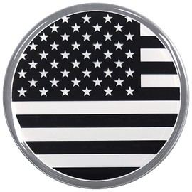 Fan Emblems American Subdued Flag Car Decal (3" Round) - Resin Coated Automotive Sticker for Vehicles, Laptops, Most Smooth Surfaces - USA Gifts, Merchandise, Accessories