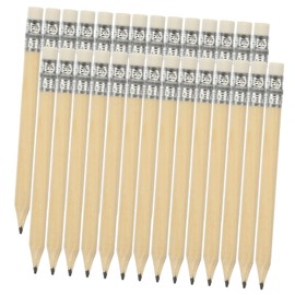 EXCEART Lpices Cortos Para Nios 50 Piezas Lpices De Escritura Borrables De Madera Natural Para Dibujo Y Esbozo Papelera Escolar Porttil               