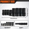 8Pcs Tap Socket Set,1/4 Inch and 3/8 Inch Drive Tap