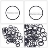 Pack of 1000 black mini elastic hair bands, mini hair