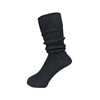 AMERIB Men's Rib 2/1 Socks, White, Black, Made in Japan,