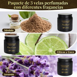 Nasjac Velas Aromaticas Vela Cera de Soja (7oz), Velas Perfumadas 100% Natural, Vela Lavanda/Rosa/Ámbar 200g, Para Relajantes Y Meditación, Regalo para Mujer Regalo Día de la Madre, Regalos de Navidad