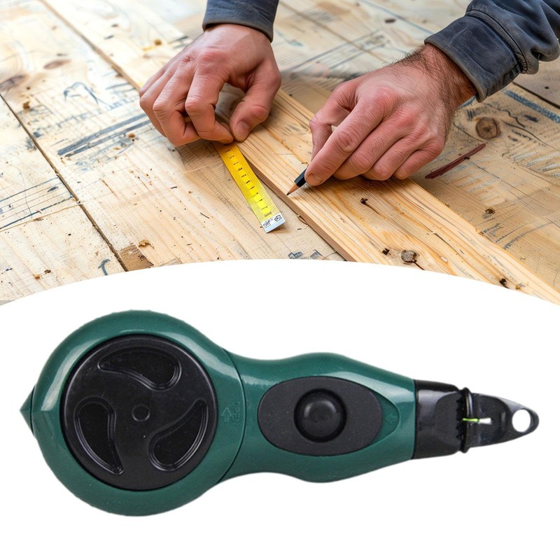 LOVIVER Carpenter Ink String Chalk Line Marker Scriber Nylon Wire