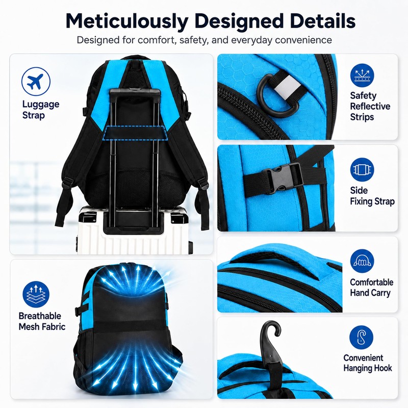 MIKIPLUM 35L Swim Backpack for Swimmers with Shoe Compartment