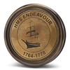 NKlaus HMS Endeavour 11666 Compass Antique Brass Pocket Compass Direction