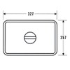AG 18-8 Stainless Steel Square Bat Lid, 12.9 x 10.1