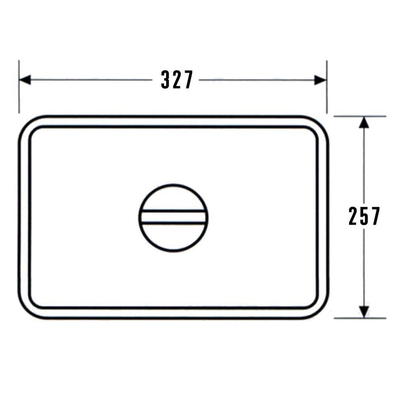 AG 18-8 Stainless Steel Square Bat Lid, 12.9 x 10.1