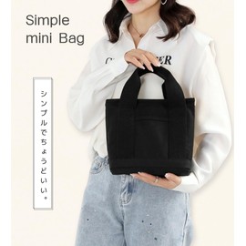 EaseLiving Women's Round Bag, Mini Tote Bag, Golf Cart Bag, Simple, Easy Storage and Organization, Black, Beige, navy