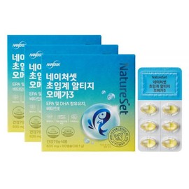 NatureSet Supercritical Altige Omega 3 60 Capsules (3) / 네이처셋 초임계 알티지 오메가3 60캡슐 3개
