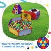 Nayumi Tienda Casita Castillo Carpa Con 2 Túnel 5 En