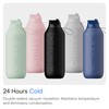 Chilly's Series 2 Flip Bottle with Sports Cap, Telescopic Straw
