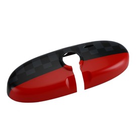 Artudatech Car Mirror Covers Caps, Union Jack UK Flag Rear View Mirror Cover for MINI Cooper R55 R56 R57 Black/Grey