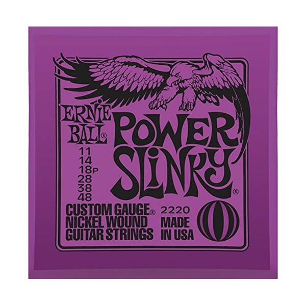 Ernie Ball 2220 Power Slinky Nickel Wound Electric Guitar Strings