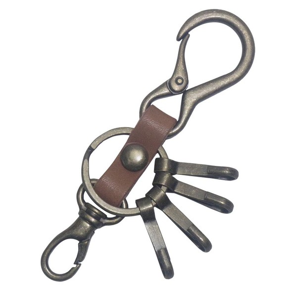 highstyle Tochigi Leather & Mini Carabiner & 4 Hooks +