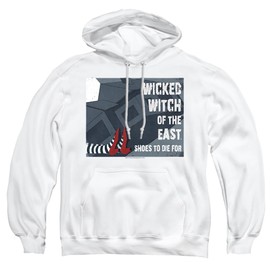 Wizard Of Oz Shoes To Die For Unisex Adult Pull-Over Hoodie, White, 3X-Large
