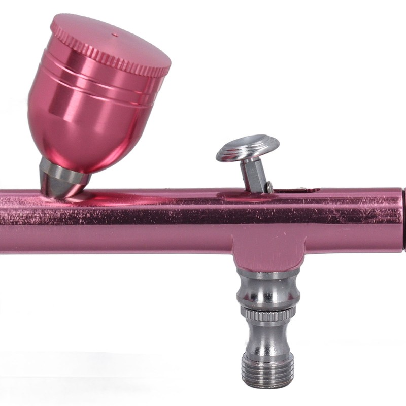 Airbrush Gun Pink 0.3mm Diameter Nozzles Portable Air Brush Painting