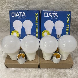 Ciata 2×Double Pack Ciata Rechargeable Emergency Light Bulb