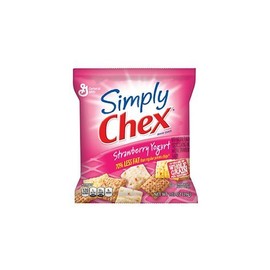 Simply Chex Strawberry Yogurt Snack Mix, 1.03 Ounce Bags (Pack of 60)