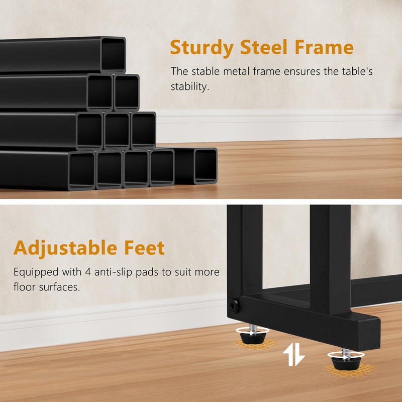 Gewudraw 78.7" Console Table Set of 2, Sofa Table with