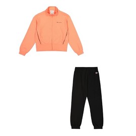 Champion Girl's Legacy Girl - Full Zip Sweatsuit Elastic Cuff, Pink (PS202), L