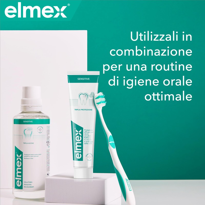 elmex Toothpaste Sensitive Teeth 2 Packs of 75 ml I