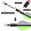 KEAUP 6 Pack Crossbow Lighted Nocks for Bolts with .285”/.297”/.300”/.305”