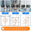 Ranbo Frameless Double-Sided Glass Door Lock,Clamp-On No-Drill,304 Stainless Steel,for 3/8"–1/2"(10-12mm)